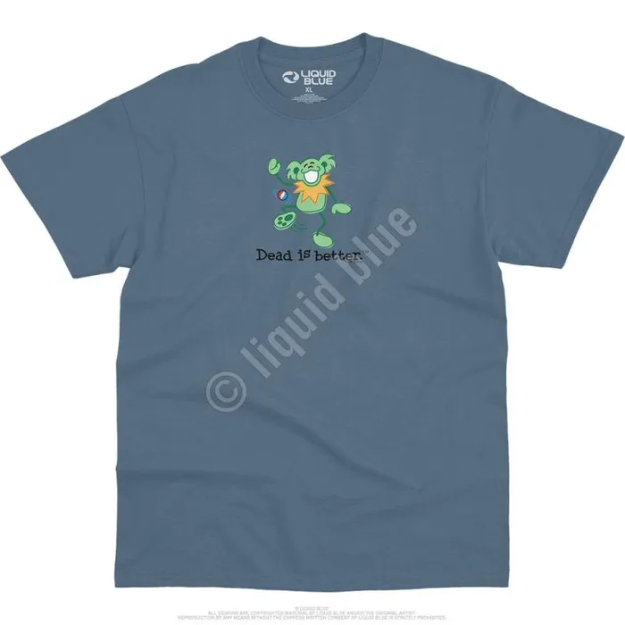 Liquid Blue TShirt Men Hacky Dead Is Better TShirt