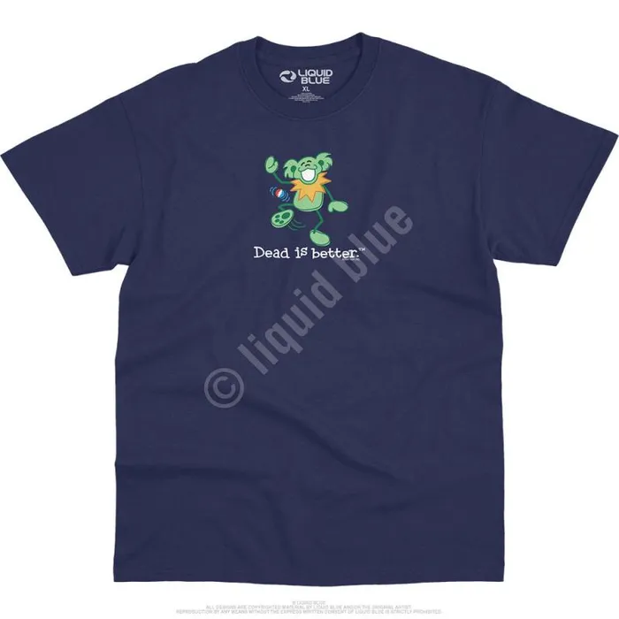 Liquid Blue TShirt Men Hacky Dead Is Better TShirt