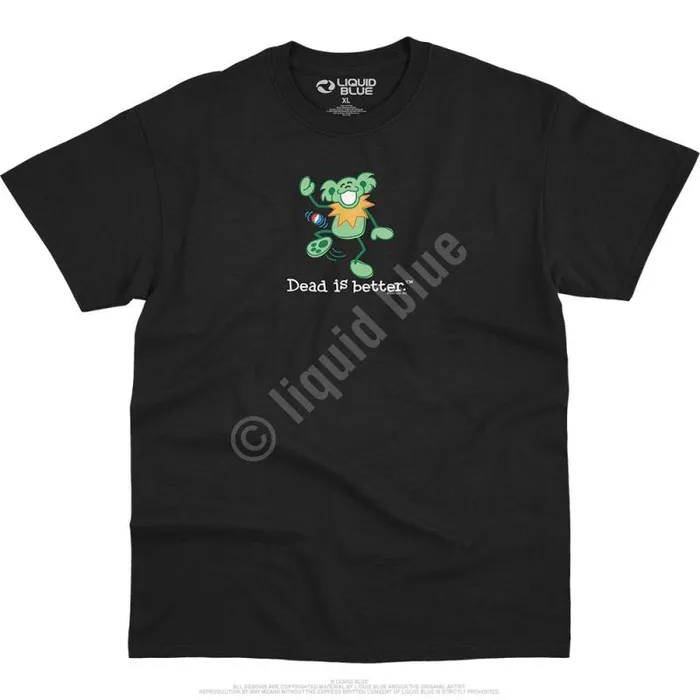 Liquid Blue TShirt Men Hacky Dead Is Better TShirt