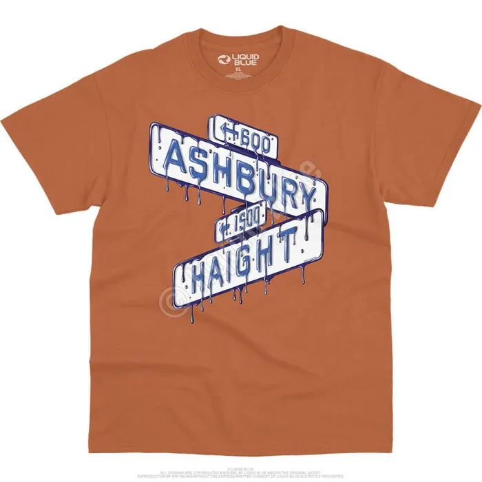 Liquid Blue TShirt Men Haight Ashbury Sign TShirt
