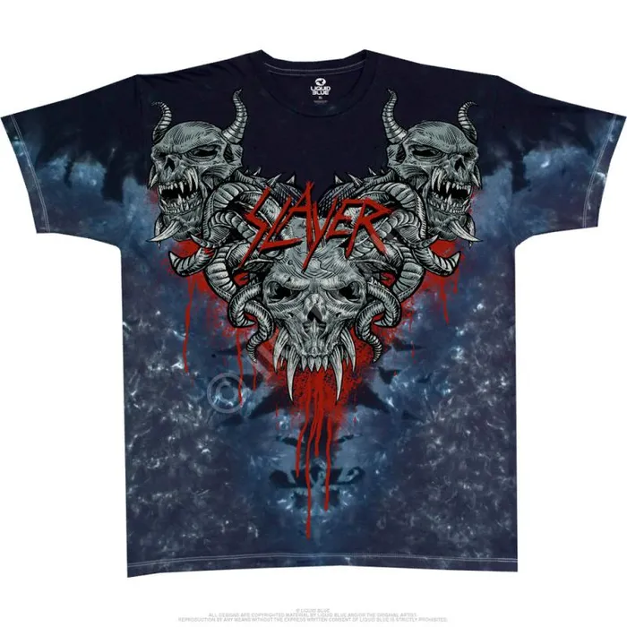 Liquid Blue TShirt Men Hell Awaits TieDye TShirt