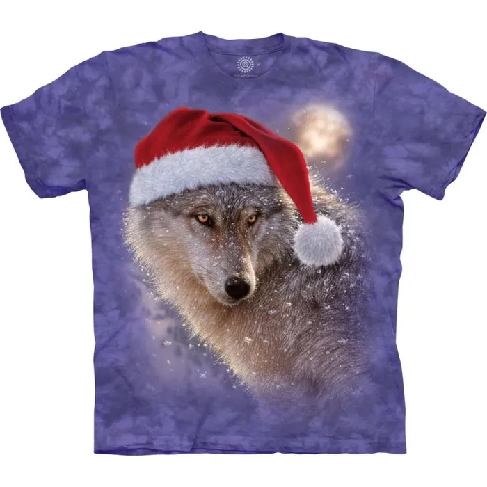 Liquid Blue TShirt Men Holiday Wolf Classic Cotton TShirt