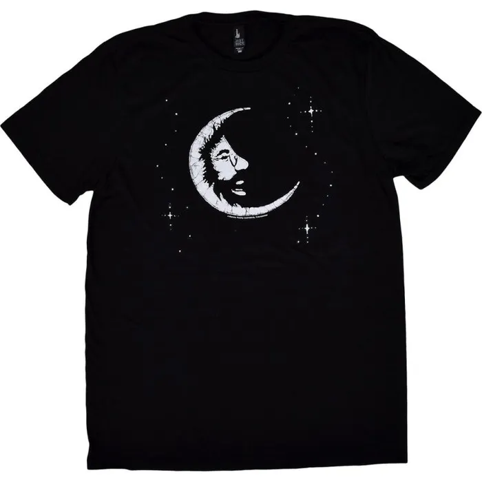 Liquid Blue TShirt Men Jerry Moon Black TShirt