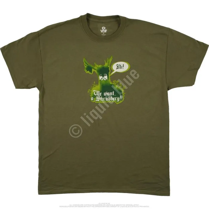 Liquid Blue TShirt Men Knights Of Ni Green TShirt