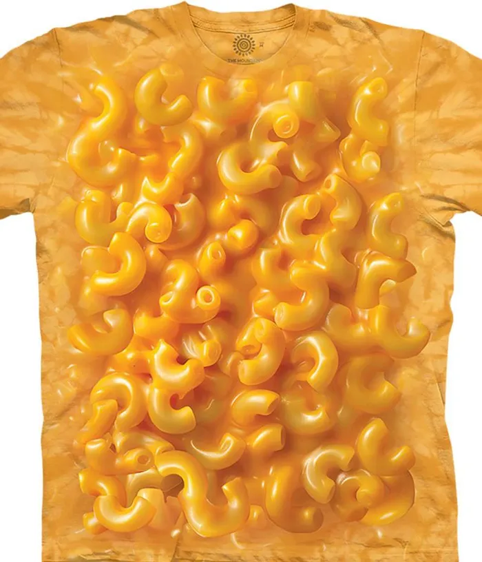 Liquid Blue TShirt Men Mac and Cheese Classic Cotton TShirt