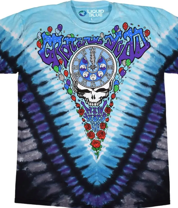 Liquid Blue TShirt Men Midnight Hour TieDye TShirt