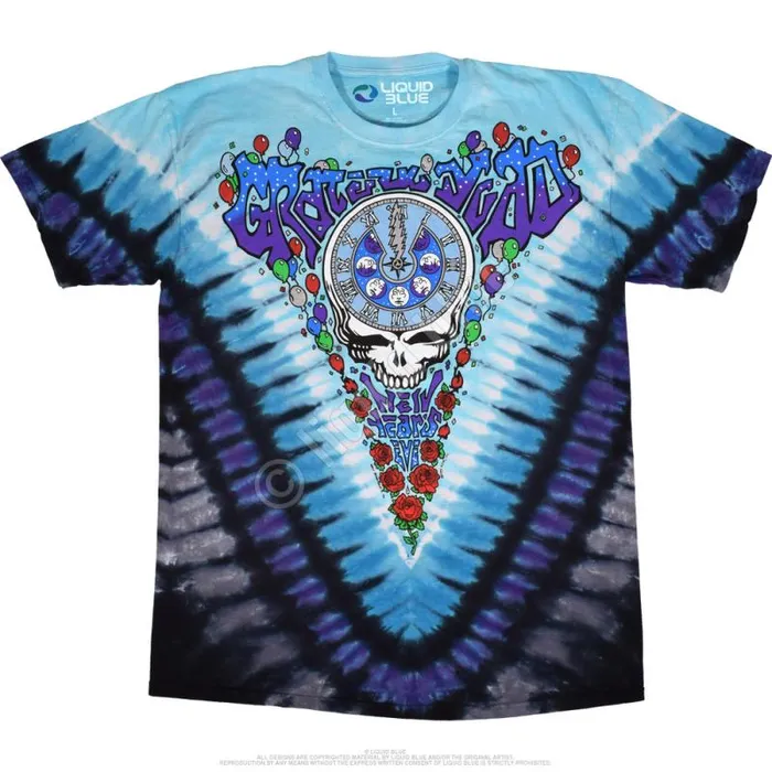 Liquid Blue TShirt Men Midnight Hour TieDye TShirt