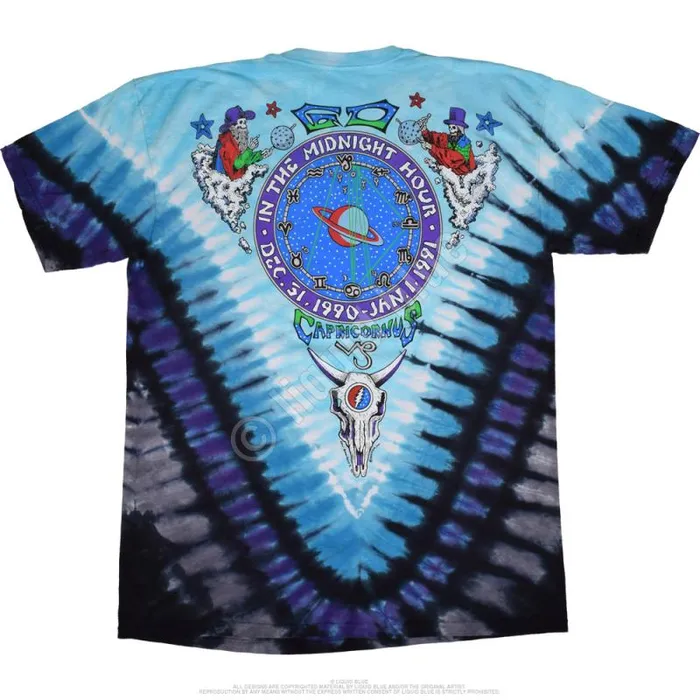 Liquid Blue TShirt Men Midnight Hour TieDye TShirt