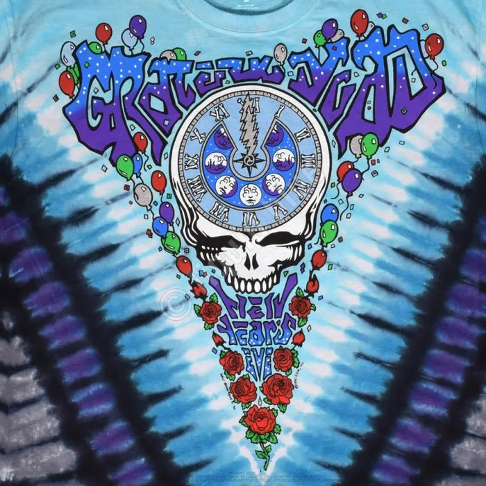 Liquid Blue TShirt Men Midnight Hour TieDye TShirt