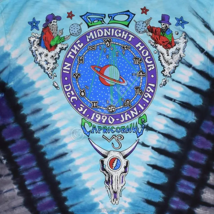 Liquid Blue TShirt Men Midnight Hour TieDye TShirt