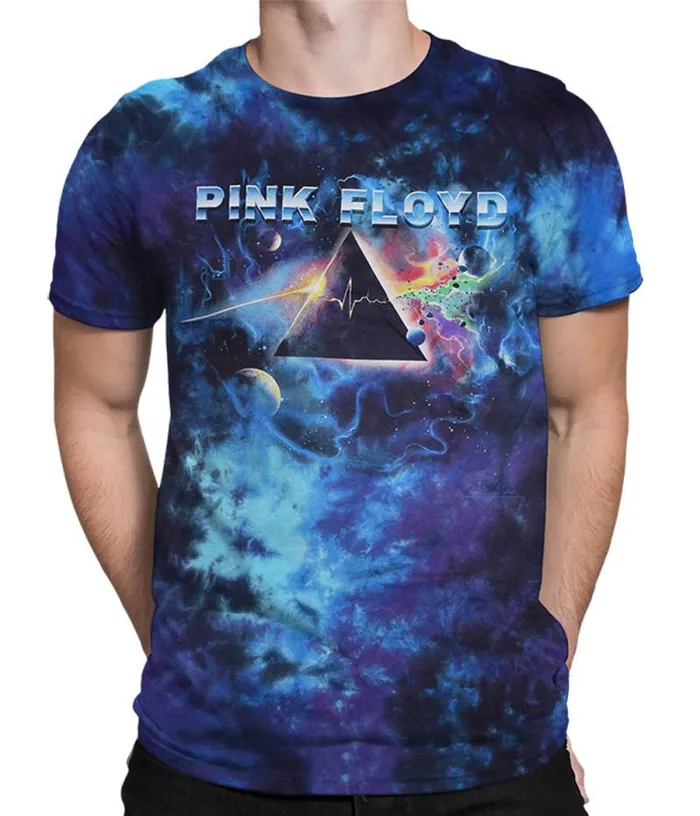 Liquid Blue TShirt Men Pulsar Prism TieDye TShirt
