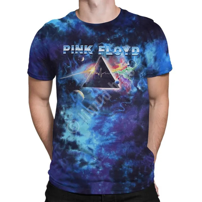 Liquid Blue TShirt Men Pulsar Prism TieDye TShirt