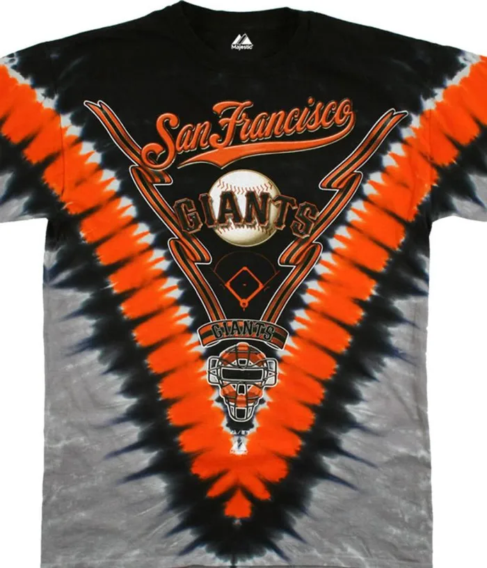 Liquid Blue TShirt Men San Francisco Giants V TieDye TShirt