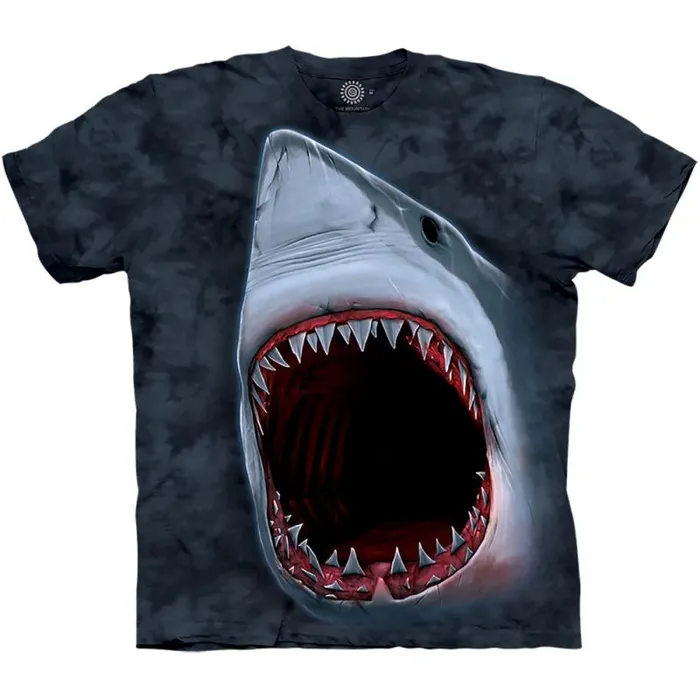 Liquid Blue TShirt Men Shark Bite Classic Cotton TShirt