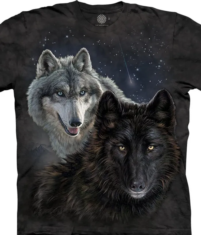 Liquid Blue TShirt Men Star Wolves Classic Cotton TShirt