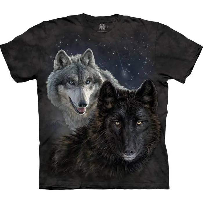Liquid Blue TShirt Men Star Wolves Classic Cotton TShirt