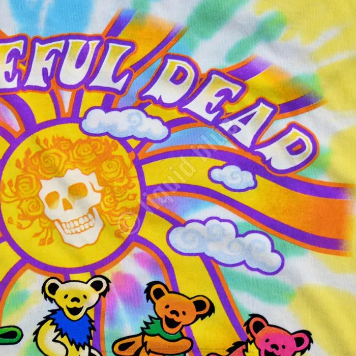 Liquid Blue TShirt Men Sunshine Bears TieDye TShirt