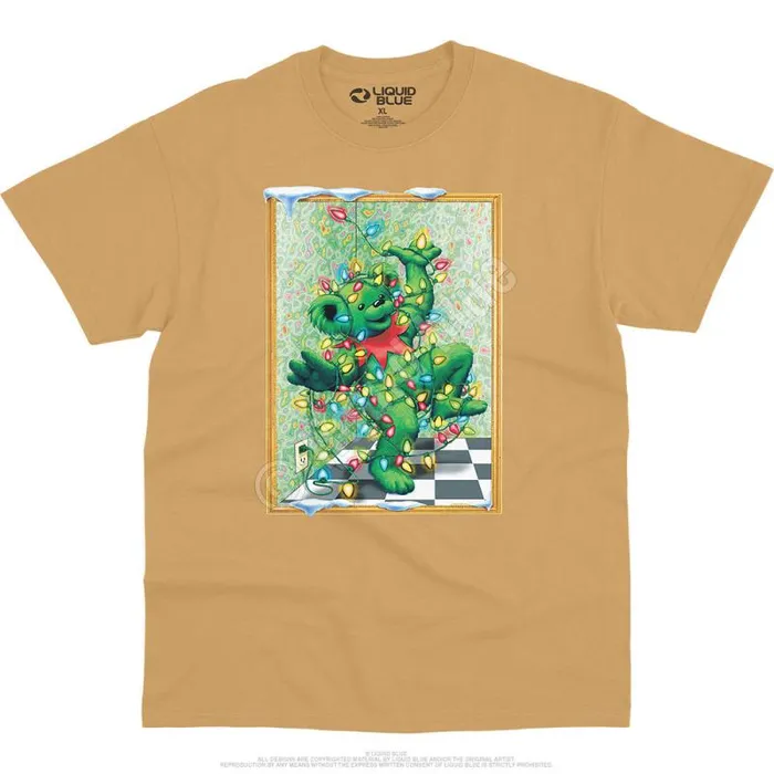 Liquid Blue TShirt Men Tangled Bear TShirt