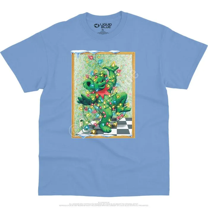 Liquid Blue TShirt Men Tangled Bear TShirt