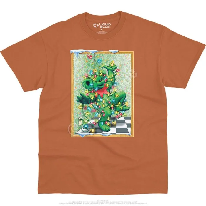 Liquid Blue TShirt Men Tangled Bear TShirt