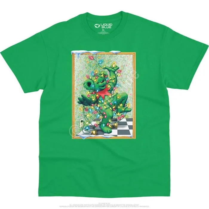 Liquid Blue TShirt Men Tangled Bear TShirt
