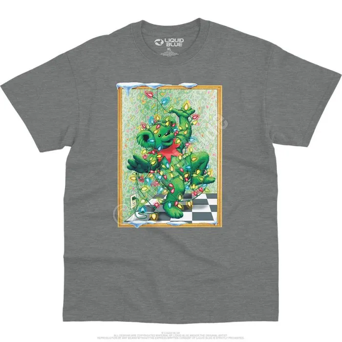Liquid Blue TShirt Men Tangled Bear TShirt