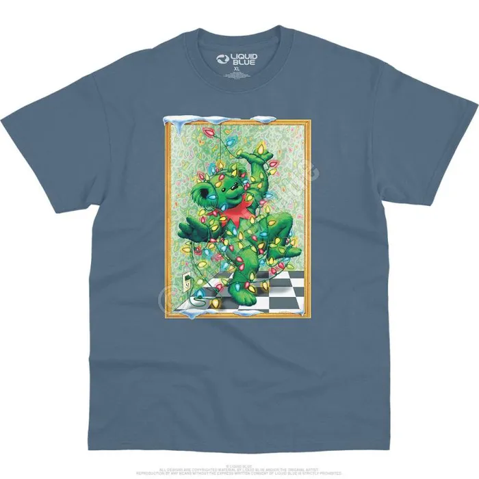 Liquid Blue TShirt Men Tangled Bear TShirt