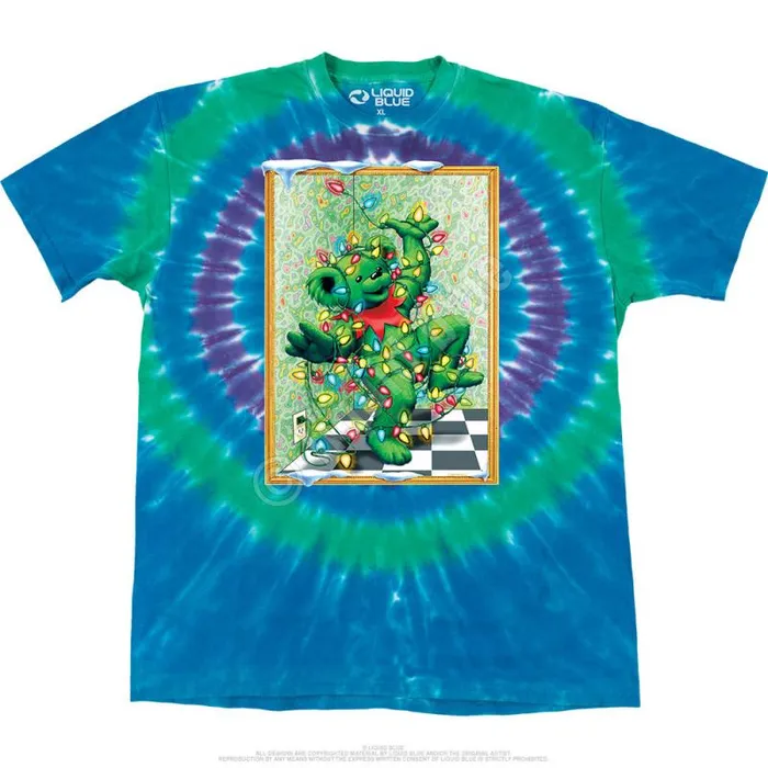 Liquid Blue TShirt Men Tangled Bear TShirt