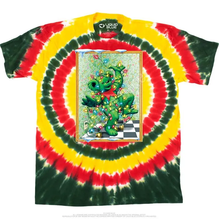 Liquid Blue TShirt Men Tangled Bear TShirt
