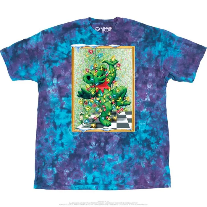 Liquid Blue TShirt Men Tangled Bear TShirt