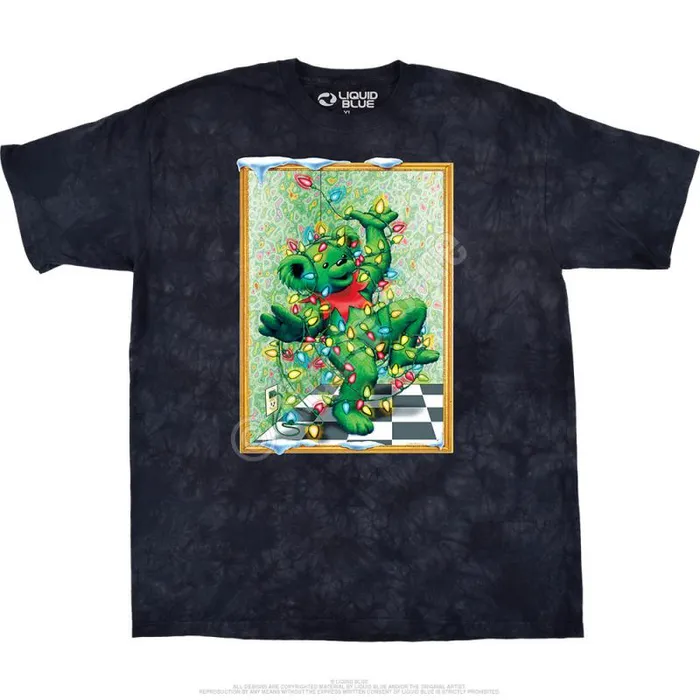 Liquid Blue TShirt Men Tangled Bear TShirt