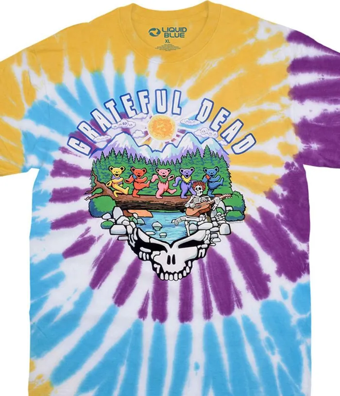 Liquid Blue TShirt Men Trail Walk TieDye TShirt