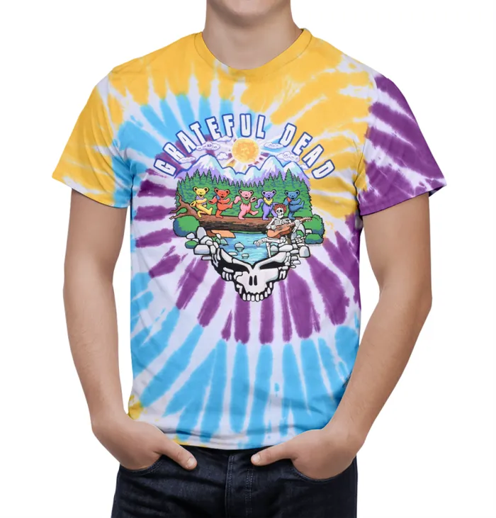 Liquid Blue TShirt Men Trail Walk TieDye TShirt