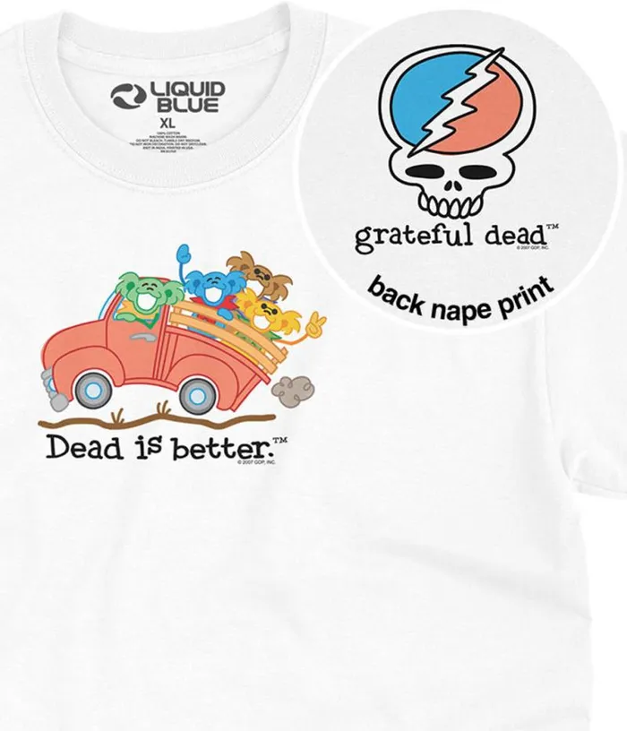 Liquid Blue TShirt Men Truck Dead Is Better TShirt