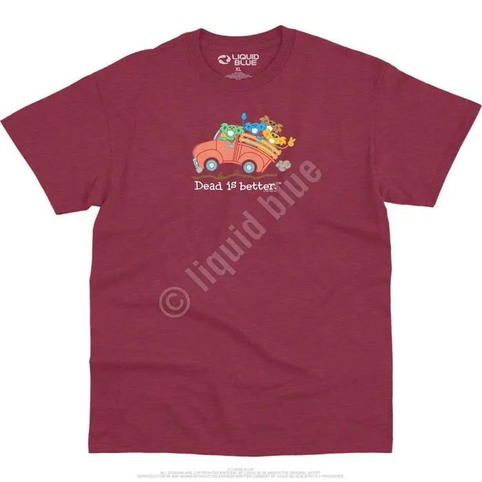 Liquid Blue TShirt Men Truck Dead Is Better TShirt