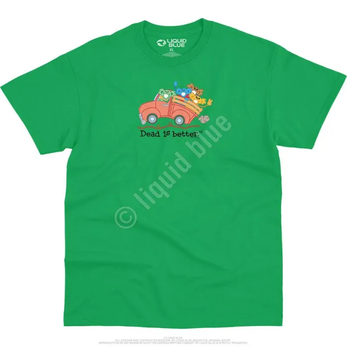 Liquid Blue TShirt Men Truck Dead Is Better TShirt