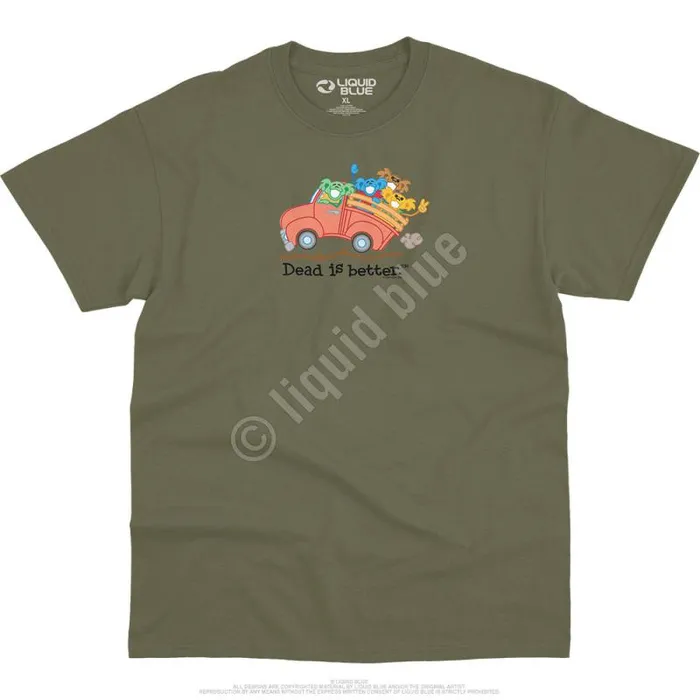 Liquid Blue TShirt Men Truck Dead Is Better TShirt