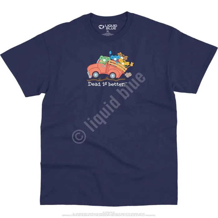 Liquid Blue TShirt Men Truck Dead Is Better TShirt
