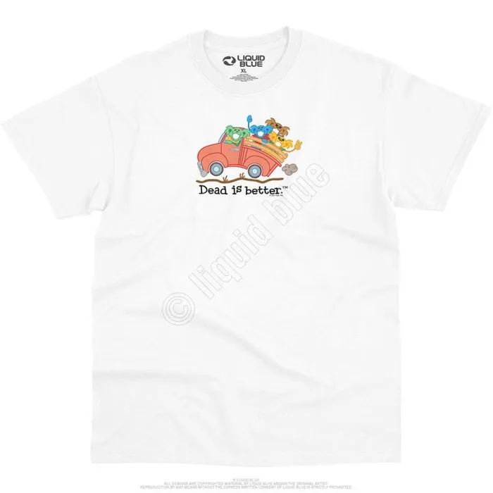 Liquid Blue TShirt Men Truck Dead Is Better TShirt