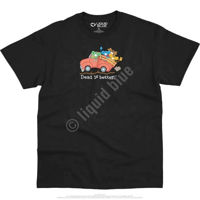 Liquid Blue TShirt Men Truck Dead Is Better TShirt