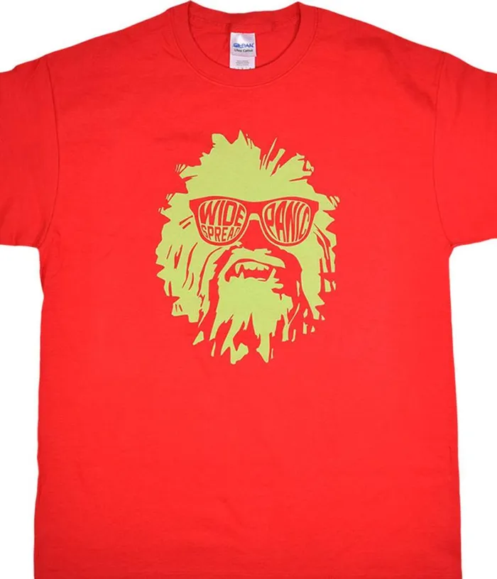 Liquid Blue TShirt Men Widespread Wukee Glasses Red TShirt