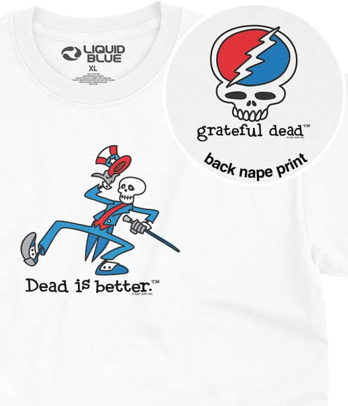 Liquid Blue TShirt Men Yankee Dead Is Better TShirt