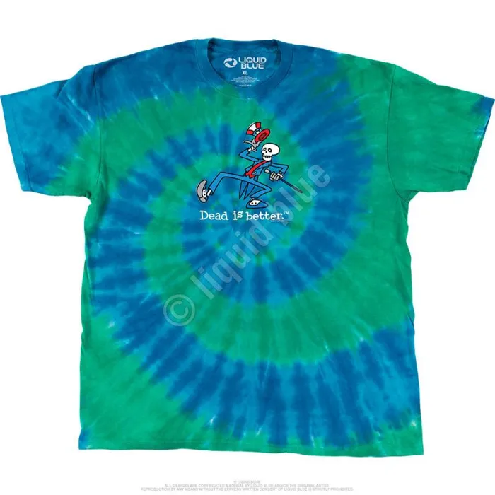 Liquid Blue TShirt Men Yankee Dead Is Better TShirt