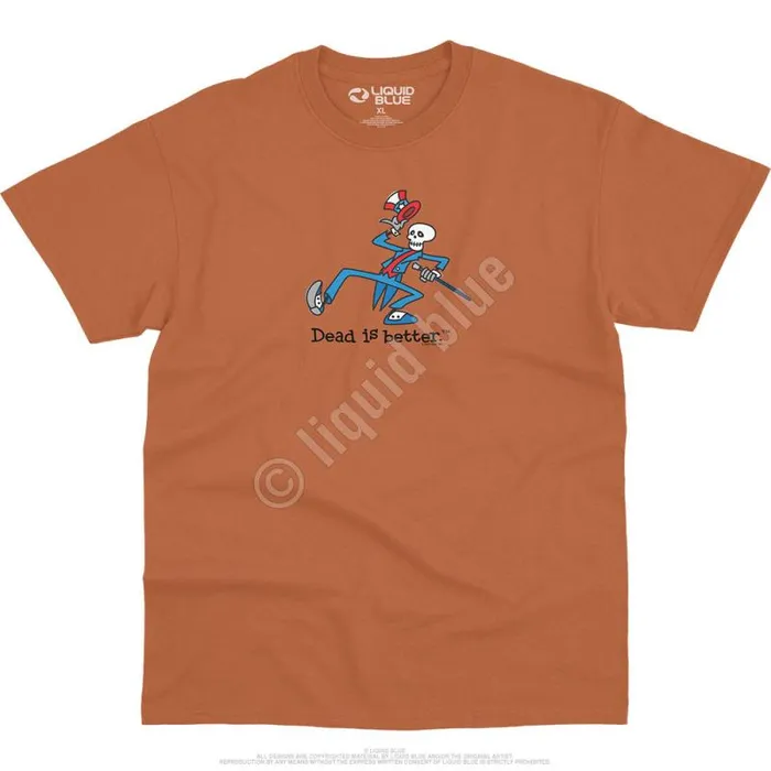 Liquid Blue TShirt Men Yankee Dead Is Better TShirt