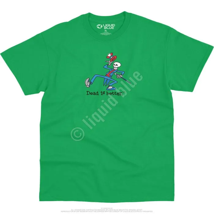 Liquid Blue TShirt Men Yankee Dead Is Better TShirt