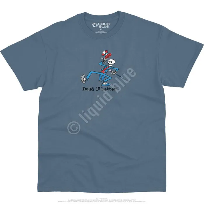 Liquid Blue TShirt Men Yankee Dead Is Better TShirt