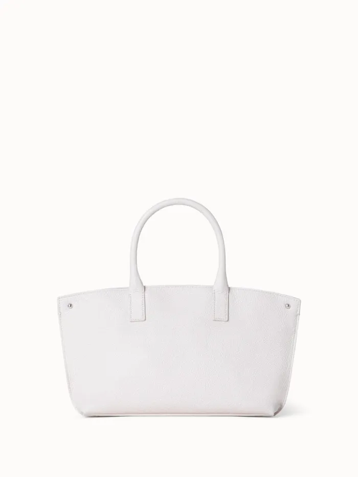 Little Ai Messenger Bag In Cervocalf Leather Alabaster Women Akris Crossbody Bags