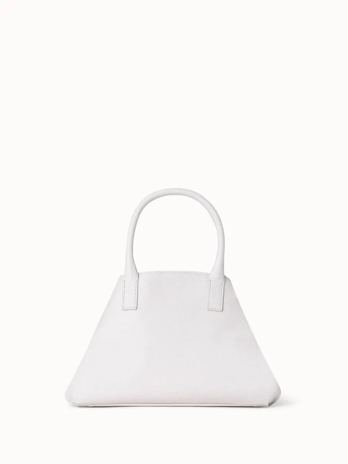 Little Ai Messenger Bag In Cervocalf Leather Alabaster Women Akris Crossbody Bags
