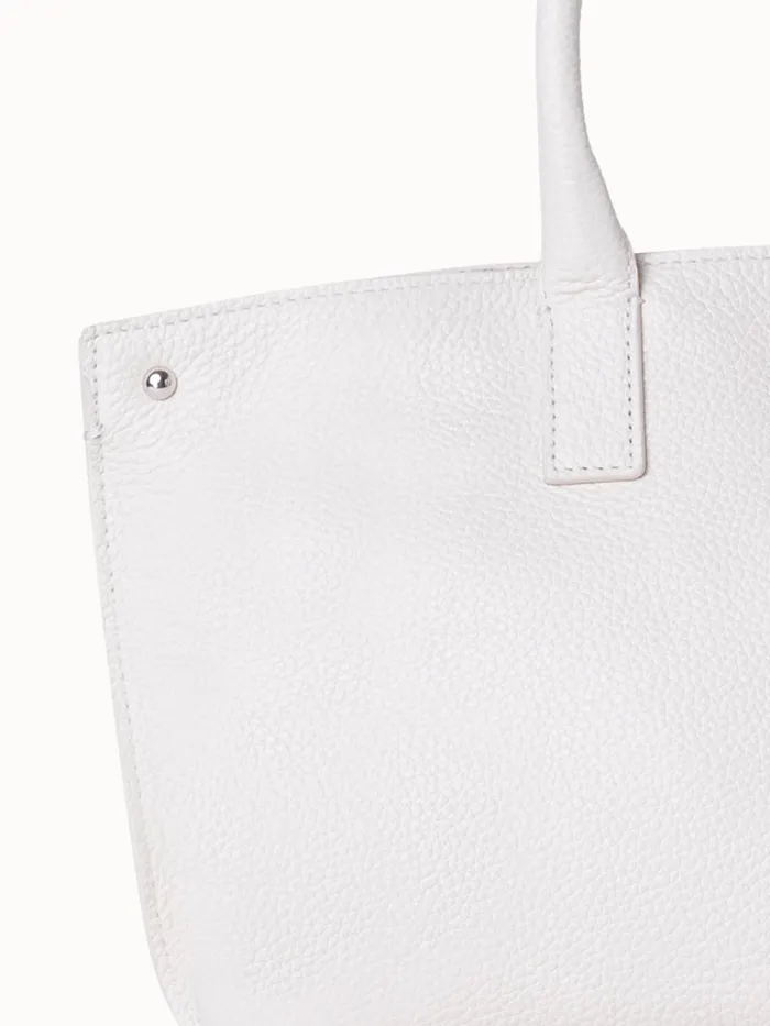 Little Ai Messenger Bag In Cervocalf Leather Alabaster Women Akris Crossbody Bags