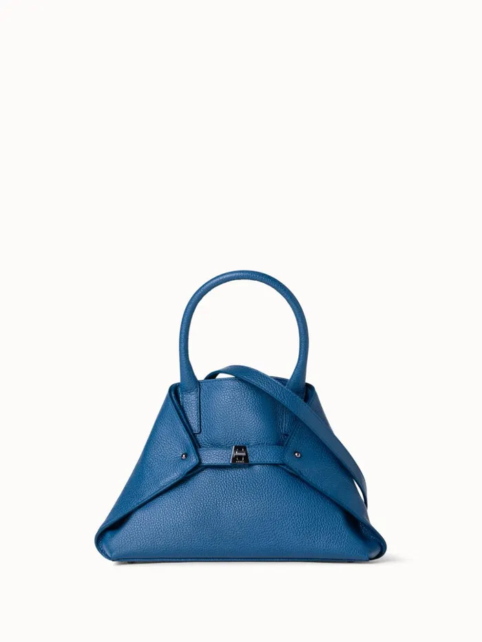 Little Ai Top Handle Bag In Cervocalf Leather Pacific Women Akris Crossbody Bags
